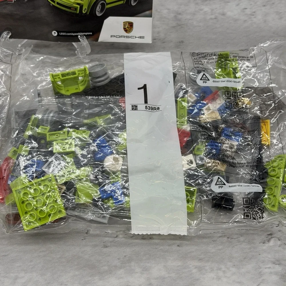 LEGO SPEED CHAMPIONS Porsche 911 75888 Complete Green 911 Porsche *read Descrip